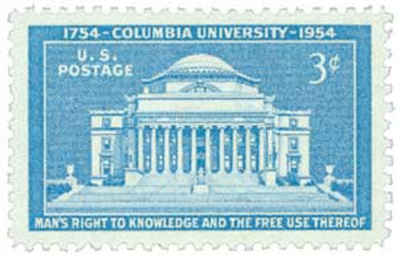 # 1029 - 1954 3¢ Columbia University