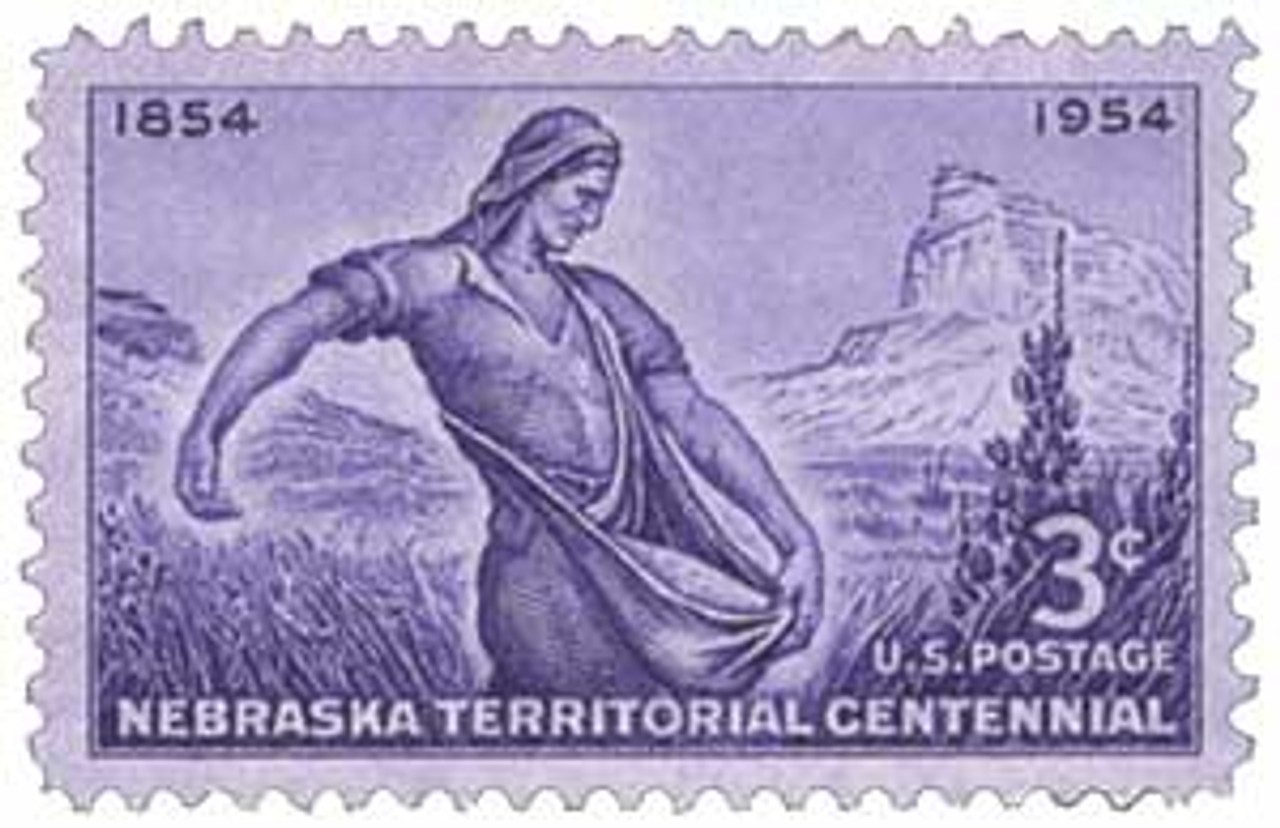 #1060 - 1954 3c Nebraska Territory