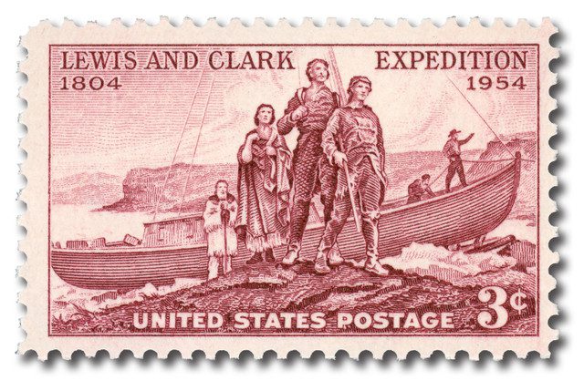 #1063 - 1954 3¢ Lewis and Clark Expedition