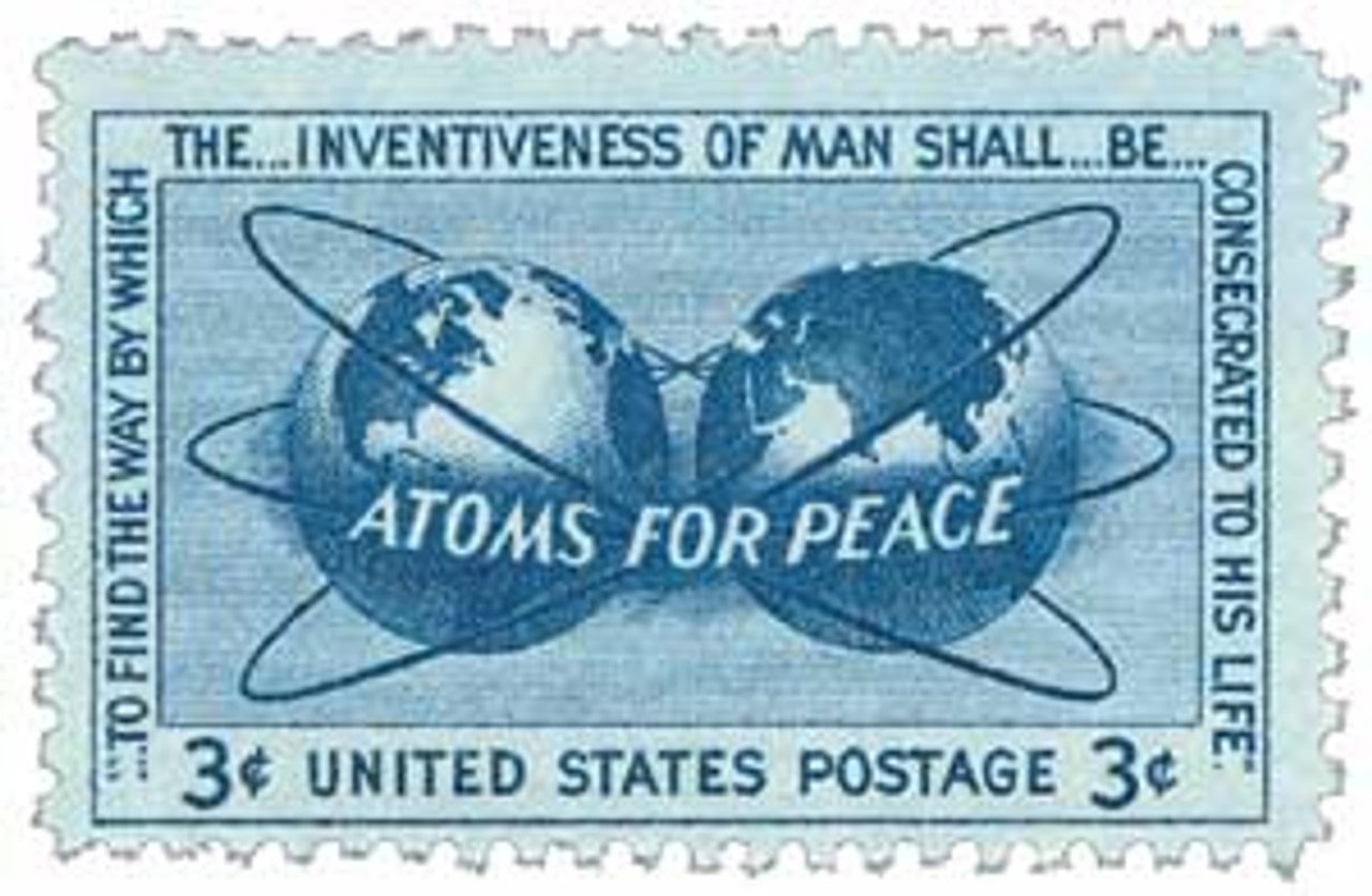 # 1070 - 1955 3¢ Atoms for Peace