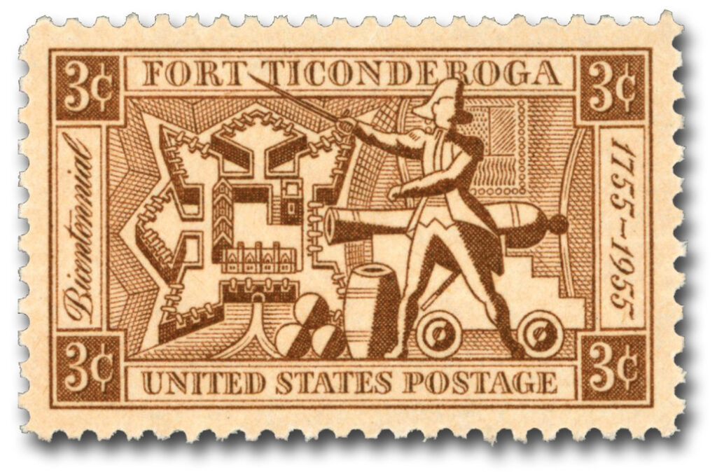 #1071 1955 3c Fort Ticonderoga