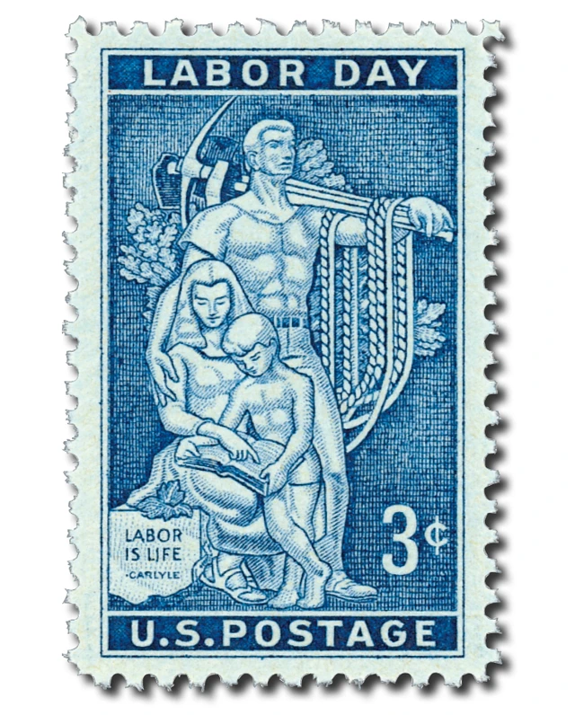 #1082 1956 3c Labor Day