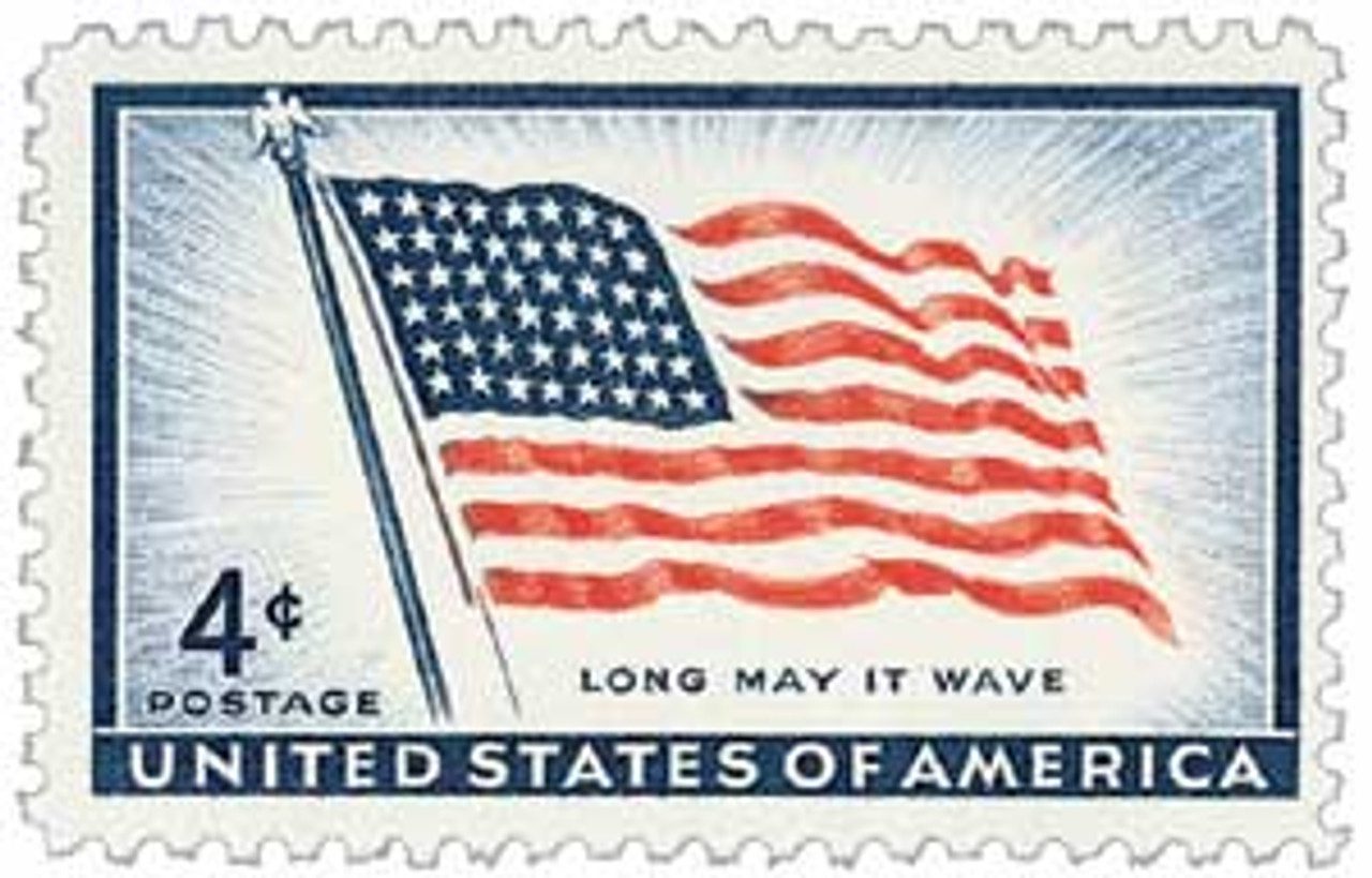 #1094 - 1957 4¢ Old Glory, 48 stars