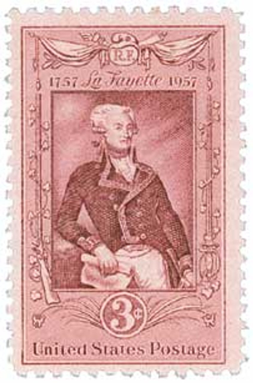 1957 3¢ Marquis de Lafayette