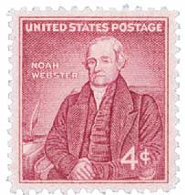#1121 - 1958 4c Noah Webster
