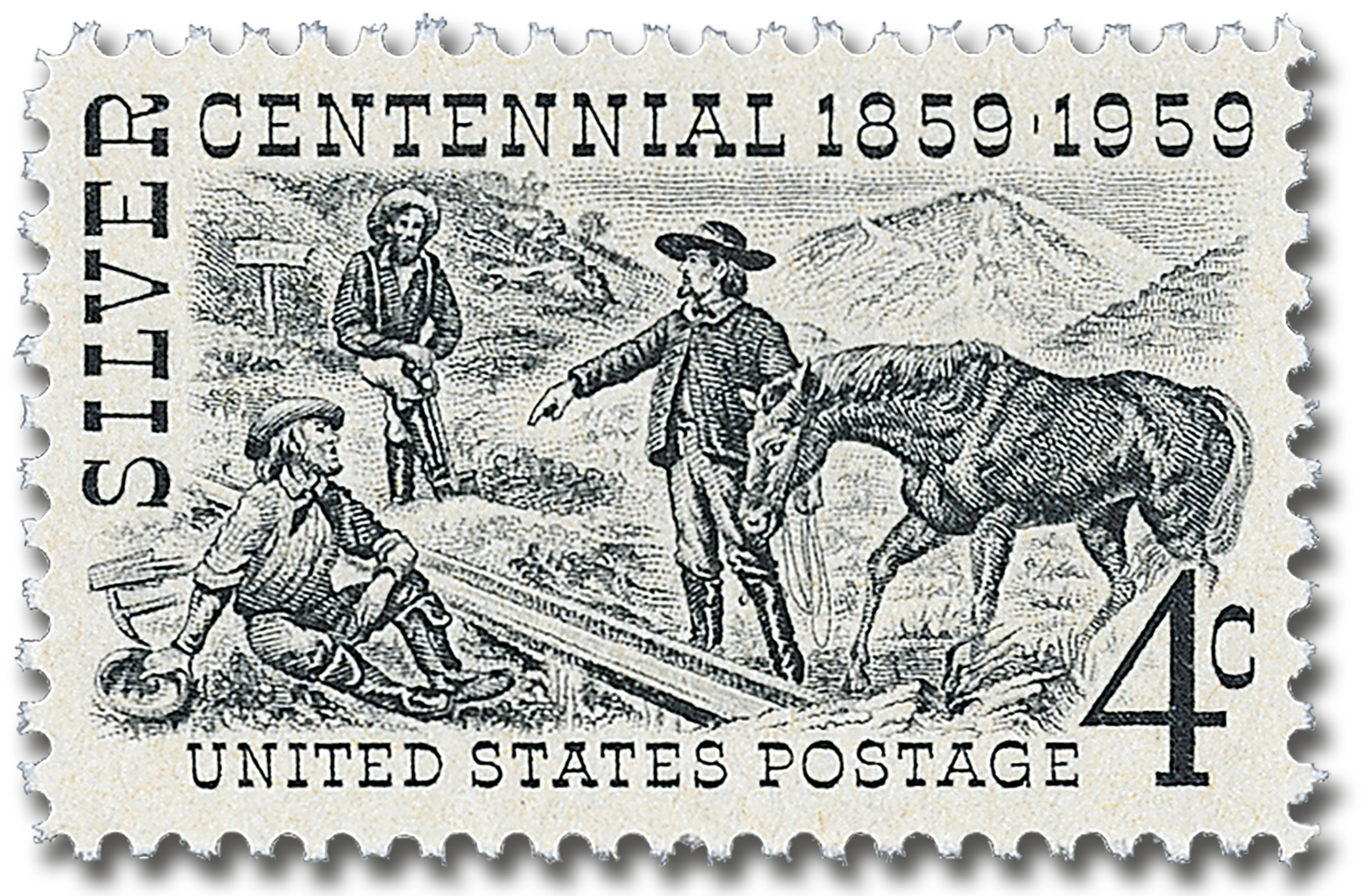 #1130
1959 4c Silver Centennial