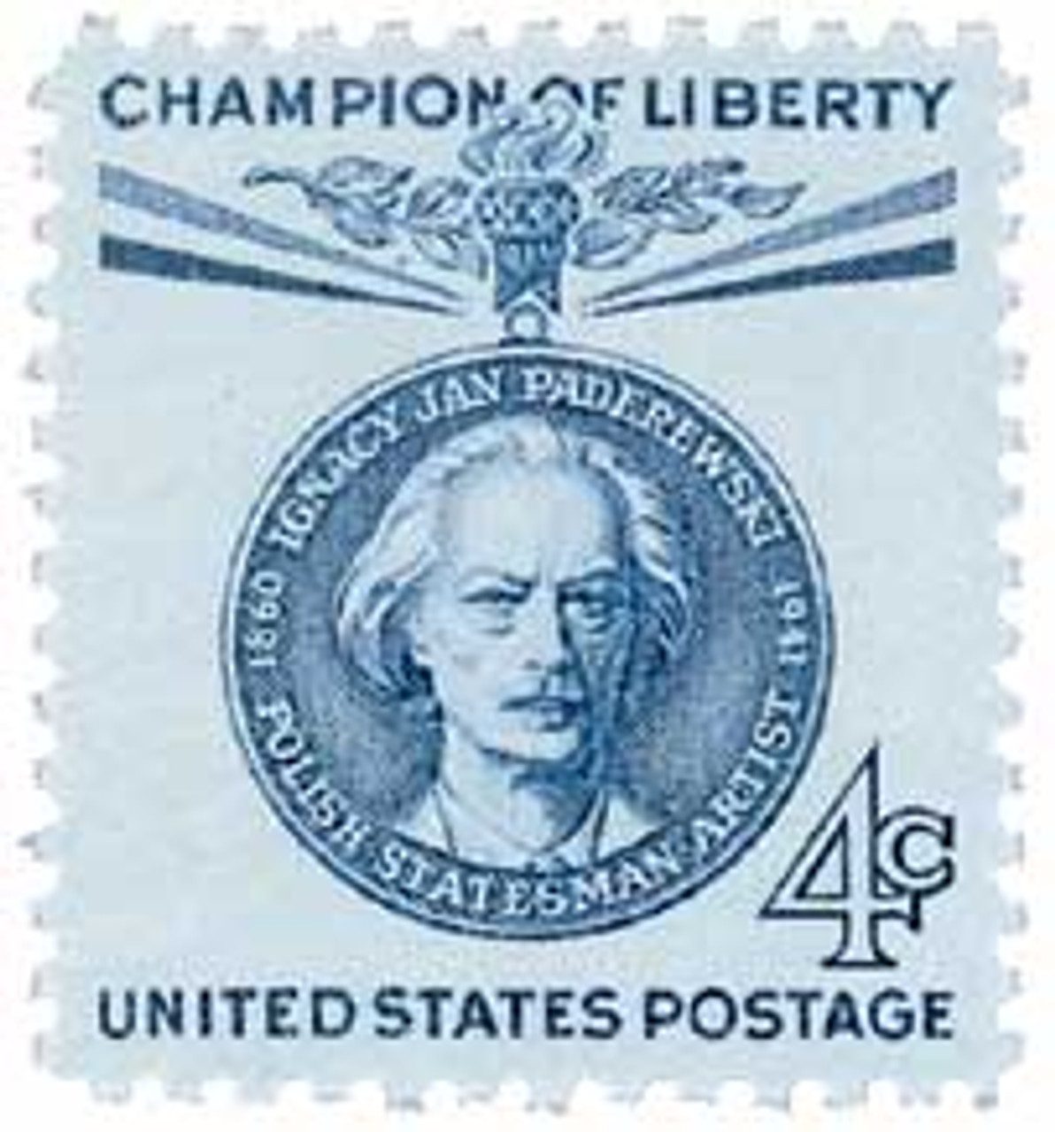 # 1159 - 1960 4c Champions of Liberty: Ignacy Paderewski