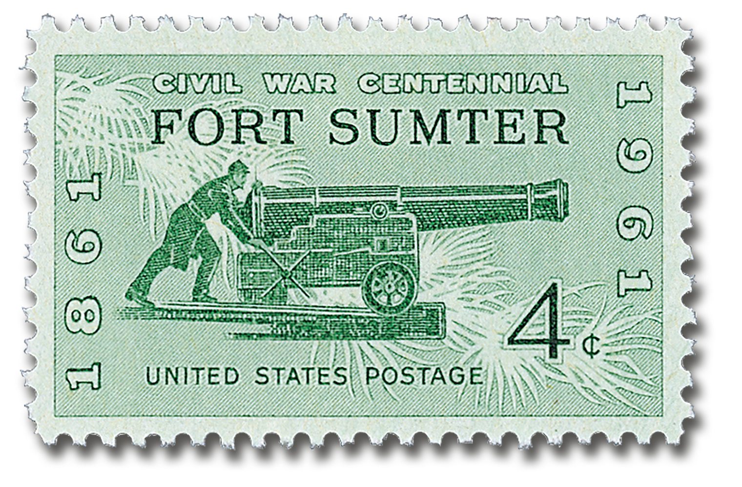 #1178
1961 4c Civil War Centennial: Firing on Fort Sumter
