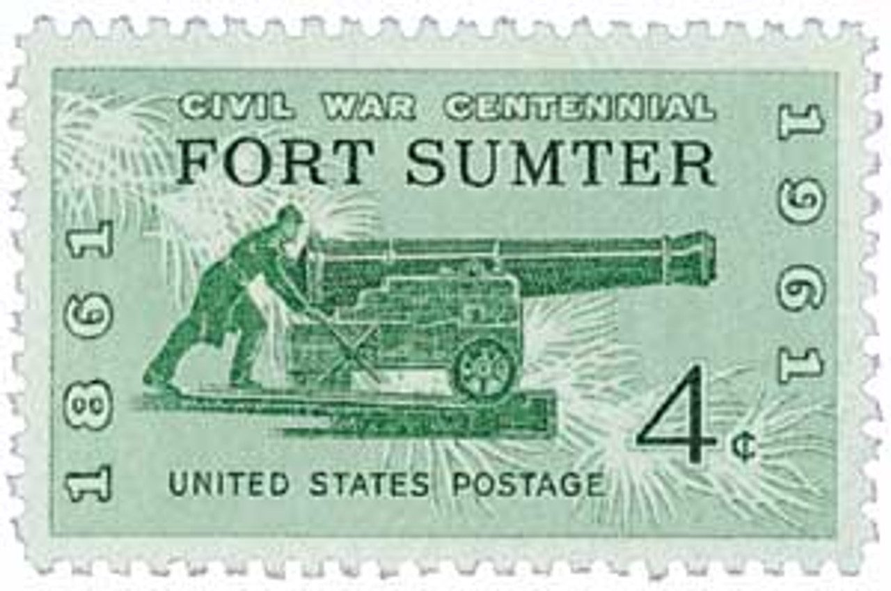 1961 4¢ Civil War Centennial: Firing on Fort Sumter