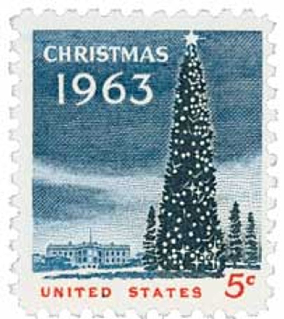 # 1240 - 1963 5c Christmas Tree and the White House
