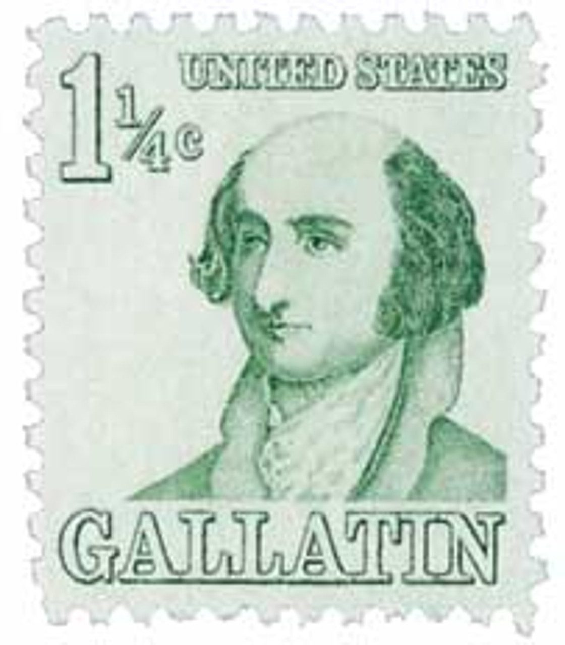 # 1279 - 1967 1 1/4c Prominent Americans: Albert Gallatin