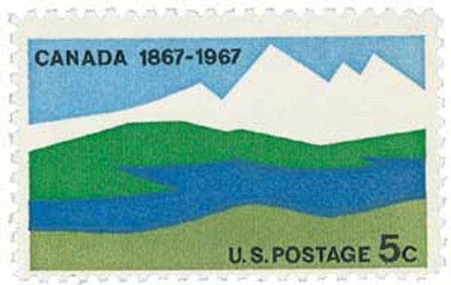 #1324 - 1967 5c Canada Centenary