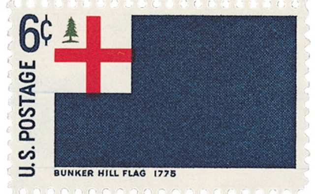 #1351 - 1968 6c Historic American Flags: Bunker Hill