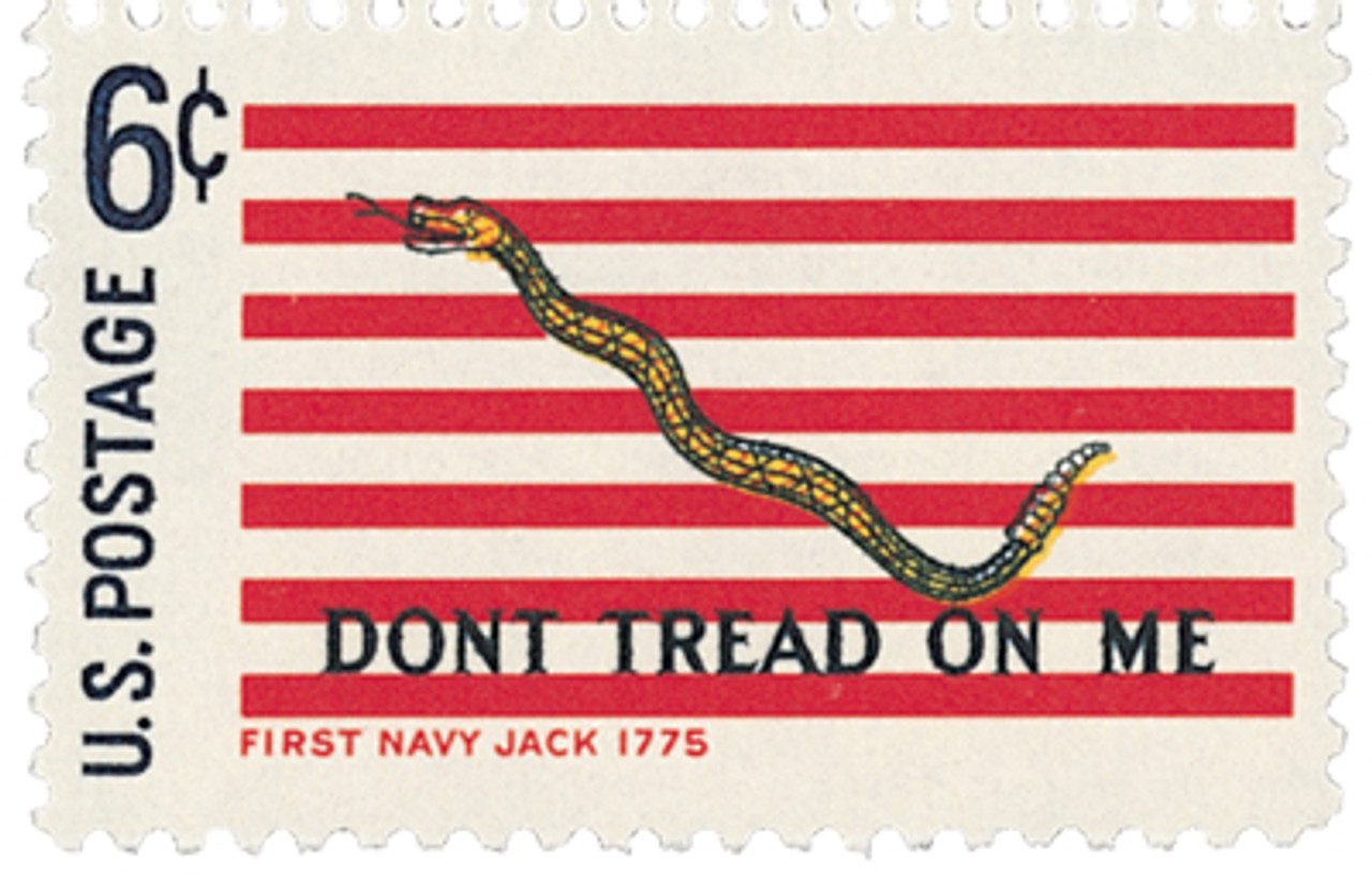 # 1354 - 1968 6c Historic American Flags: First Navy Jack