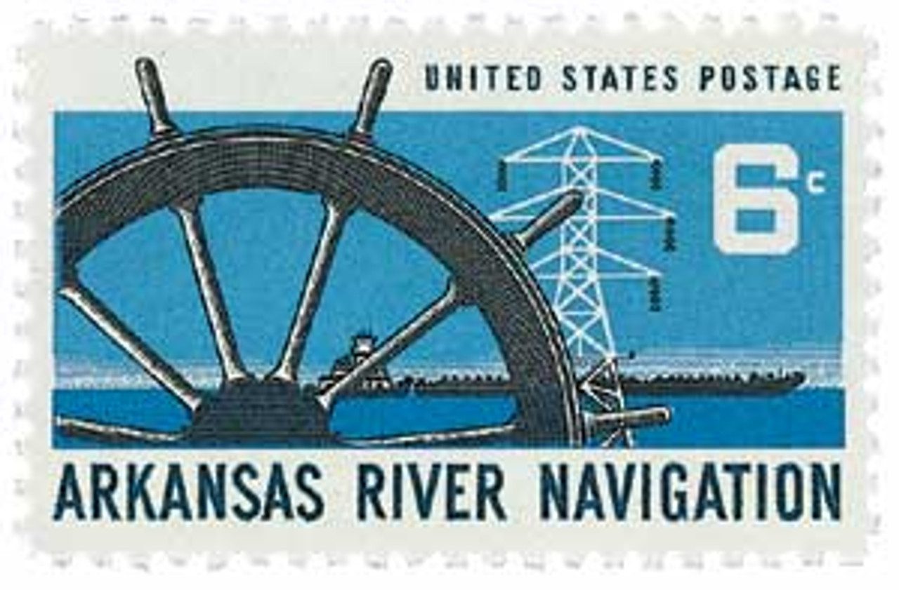 # 1358 - 1968 6c Arkansas River Navigation