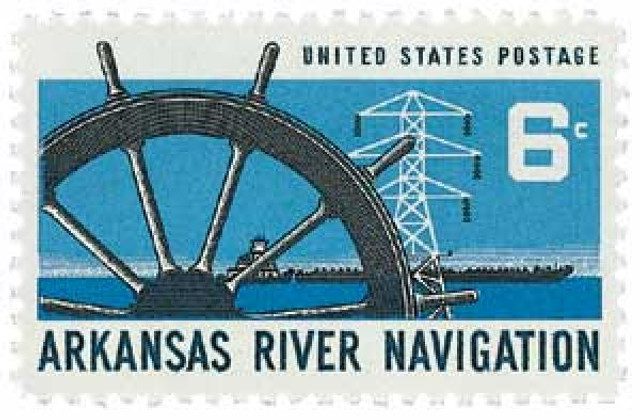 #1358a - 1968 6c Arkansas River Navigation