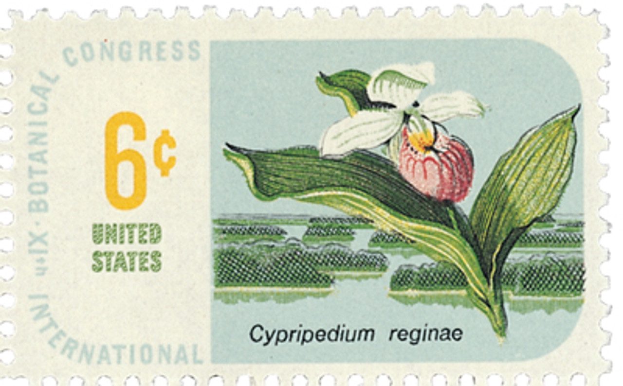 1969 6¢ Botanical Congress: Lady's Slipper