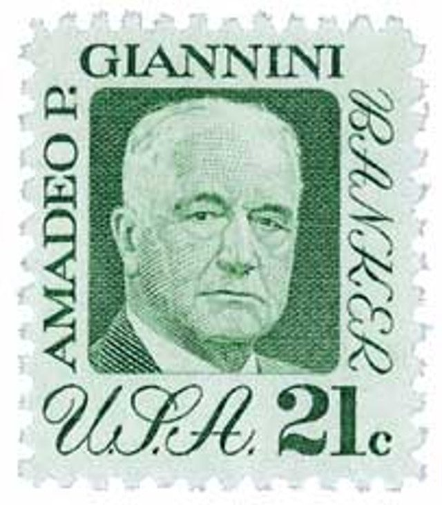 #1400 - 1973 21c Amadeo P. Giannini