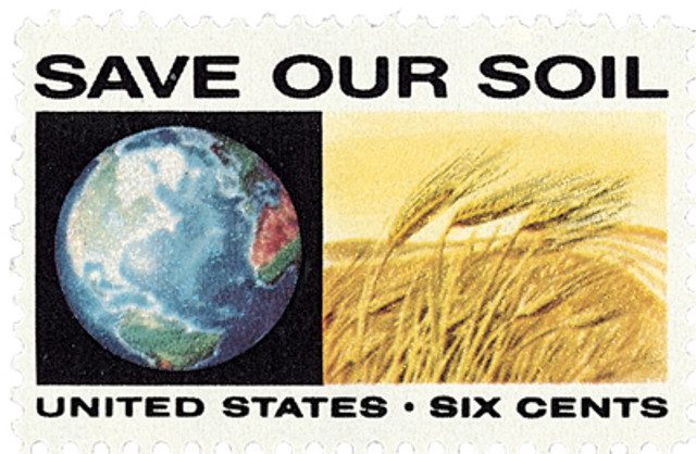 #1410 - 1970 6c Anti-Pollution: Save Our Soil