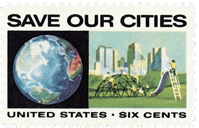 #1411 - 1970 6c Anti-Pollution: Save Our Cities