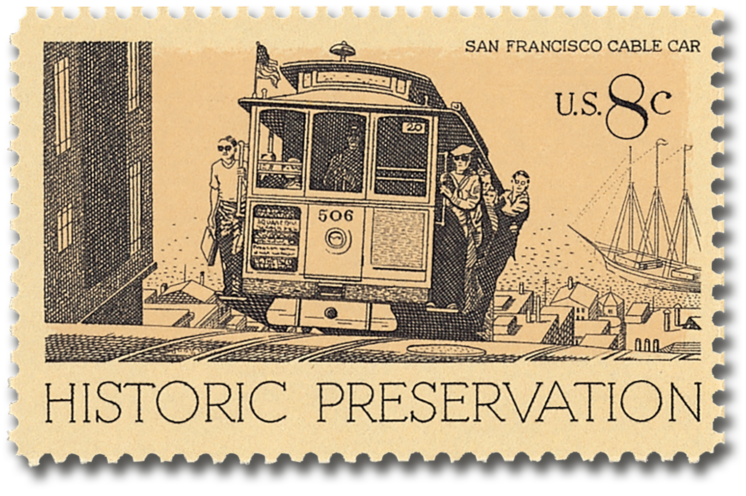 #1442
1971 8c Historic Preservation: San Francisco Cable Car