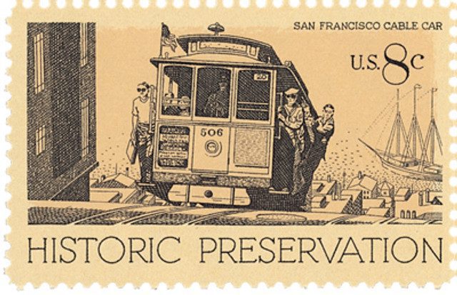 #1442 - 1971 8c Historic Preservation: San Francisco Cable Car