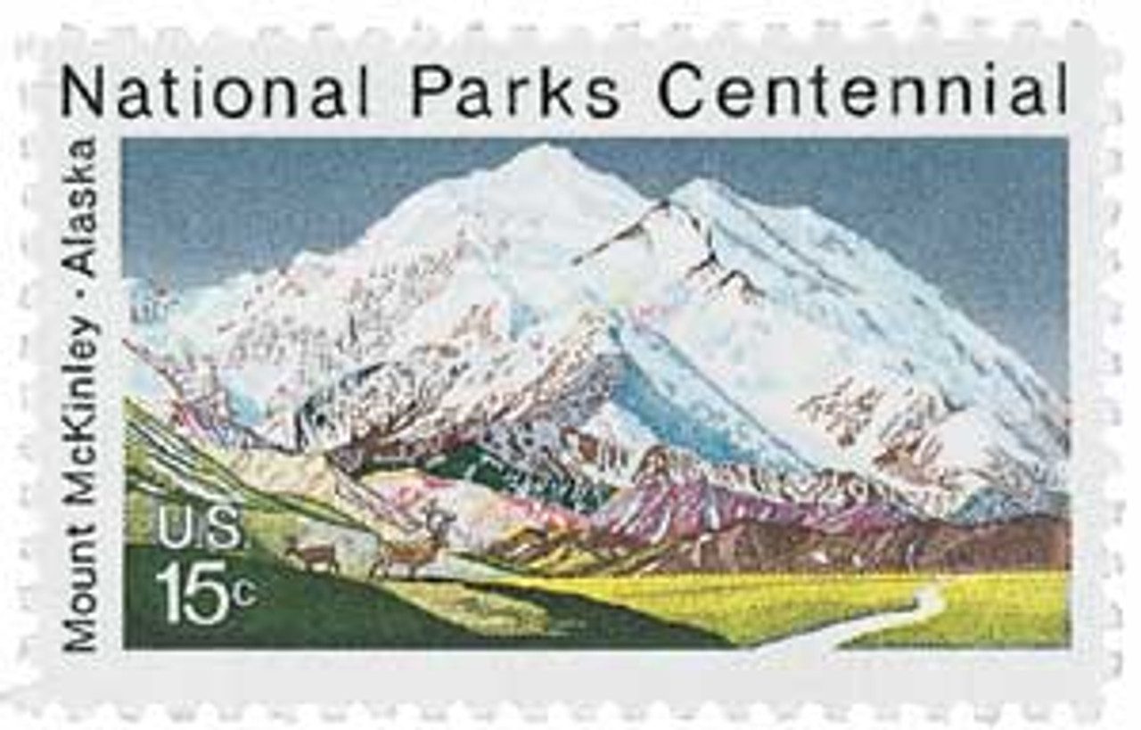 # 1454 - 1972 15c National Parks Centennial: Mount McKinley, Alaska