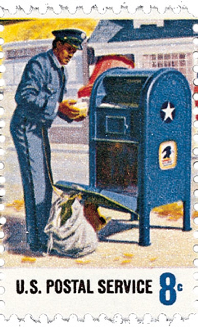 # 1490 - 1973 8c Postal Service Employees: Mail Pickup