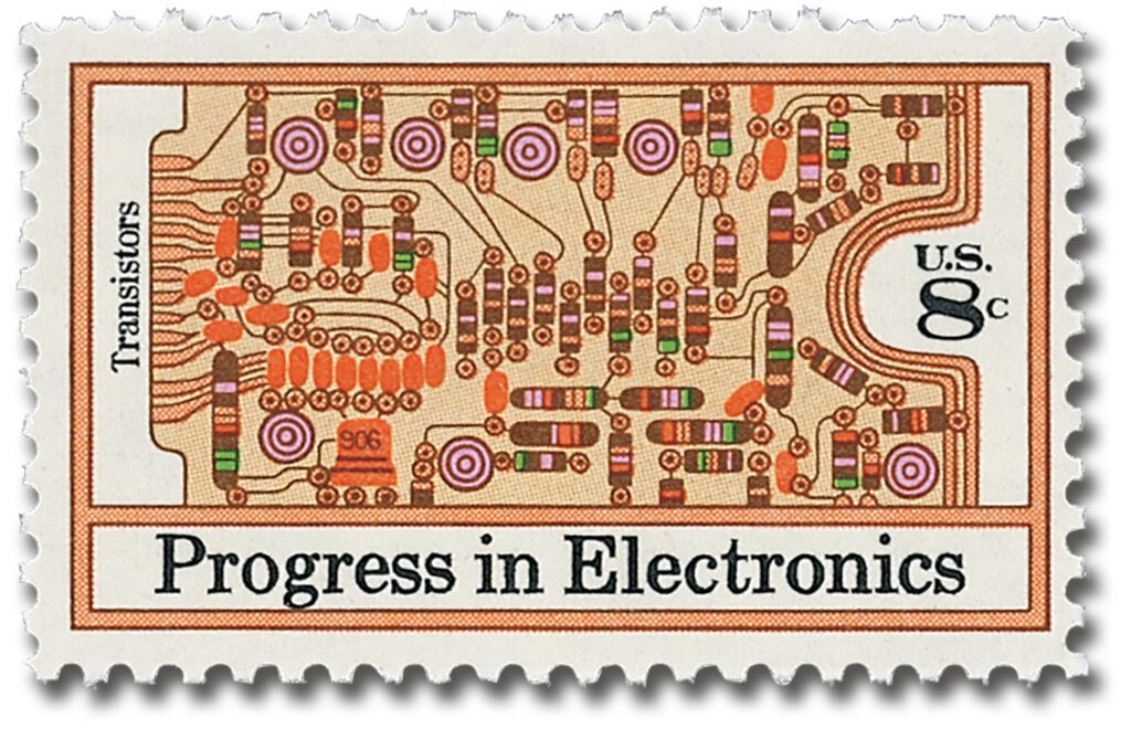 #1501 - 1973 8c Progress in Electronics: Transistors and Printed Circuit
