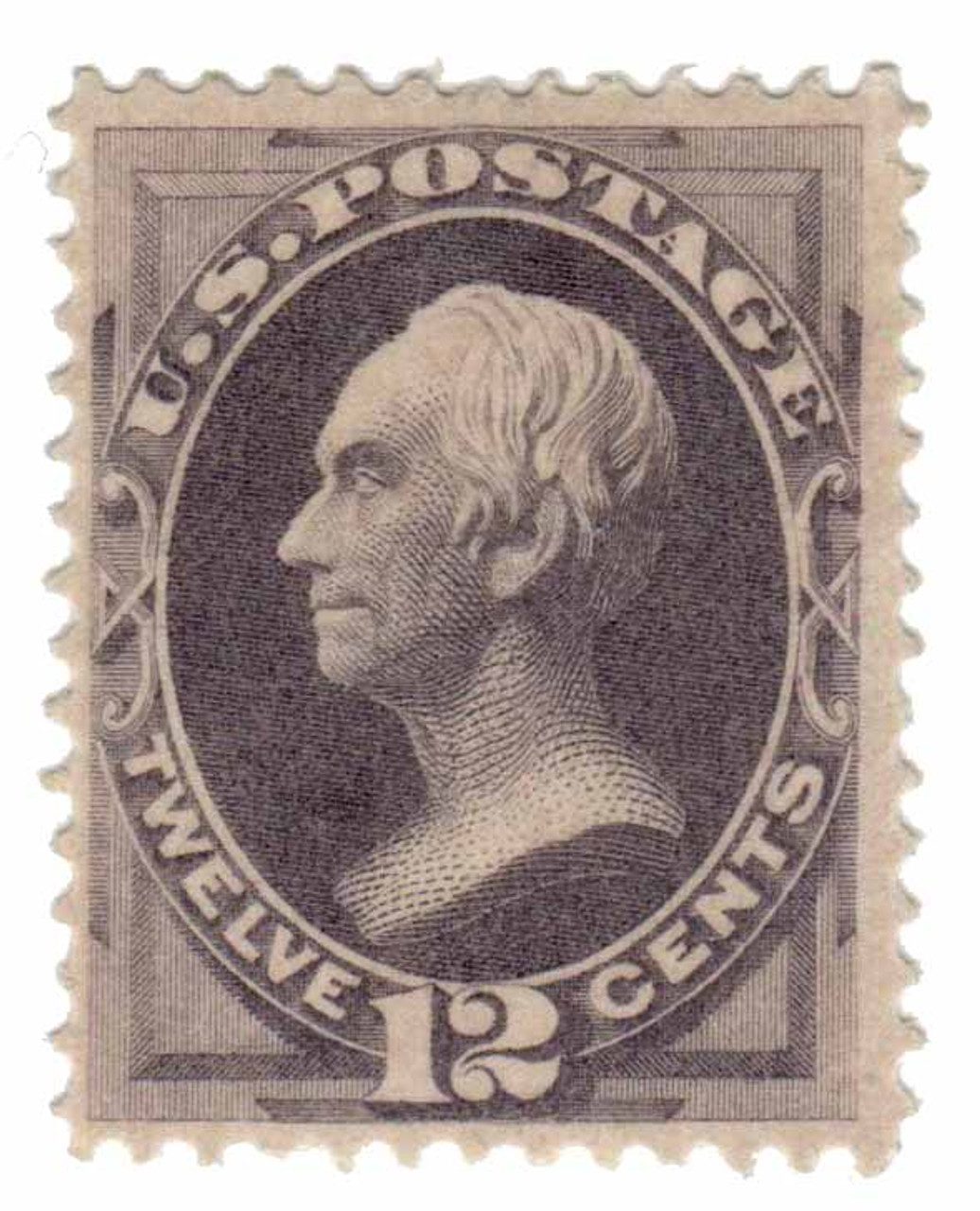 #151 - 1870-71 12c Henry Clay, Dull Violet, Hard Paper, Perf. 12