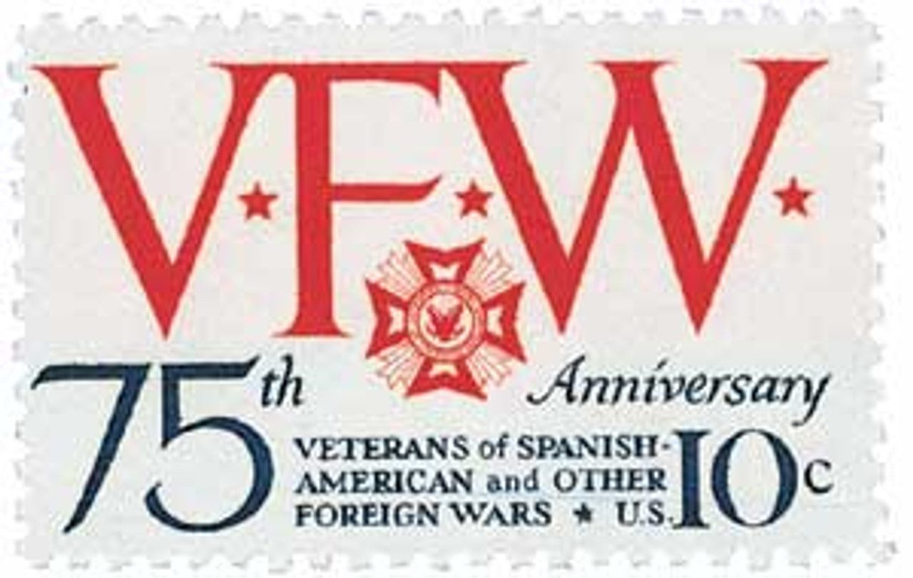 1974 10c Veterans of Foreign Wars 75th Anniversary