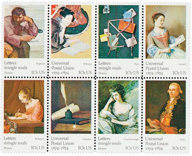 #1530-37 - 1974 10c Universal Postal Union