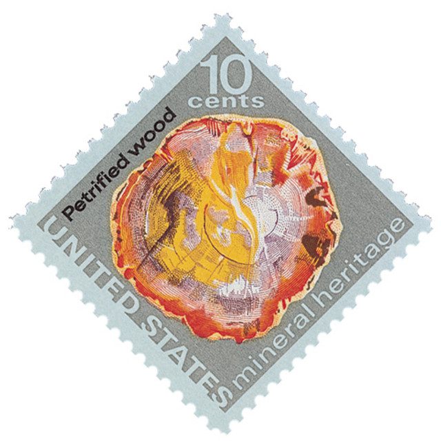 #1538 - 1974 10c Mineral Heritage: Petrified Wood