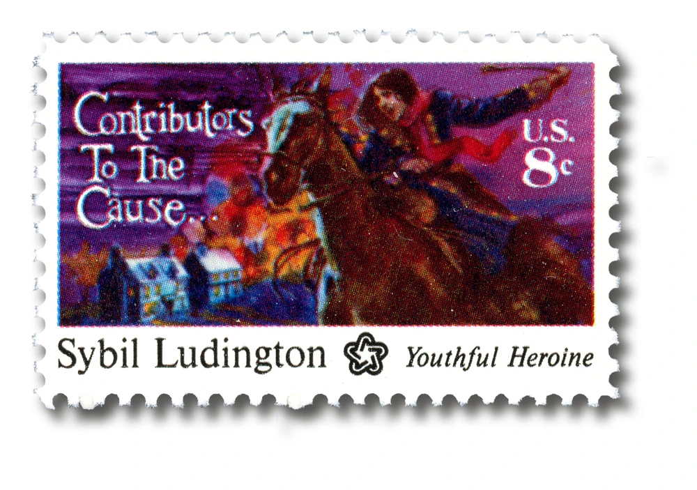 1975 8¢ Contributors to the Cause: Sybil Ludington