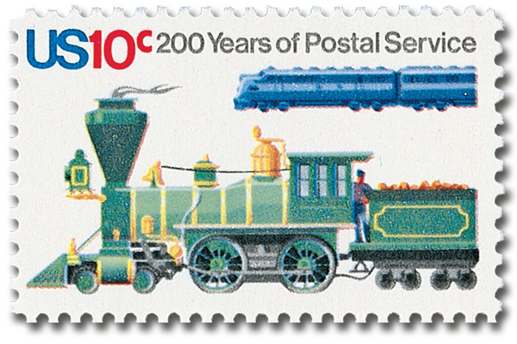 #1573
1975 10c U.S. Postal Services Bicentennial: Locomotives