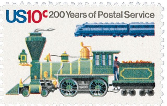 #1573 - 1975 10c U.S. Postal Services Bicentennial: Locomotives