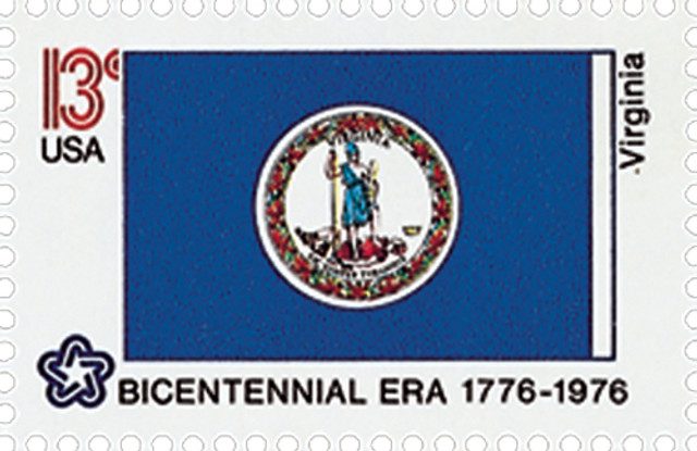 #1642 - 1976 13c State Flags: Virginia