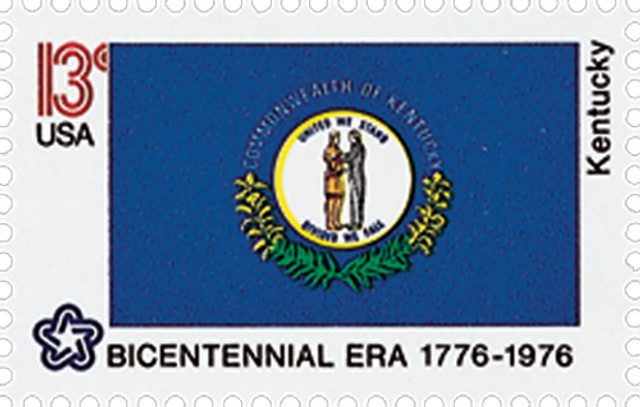 #1647 - 1976 13c State Flags: Kentucky