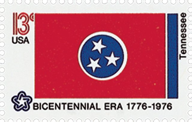 #1648 - 1976 13c State Flags: Tennessee