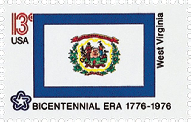 #1667 - 1976 13c State Flags: West Virginia