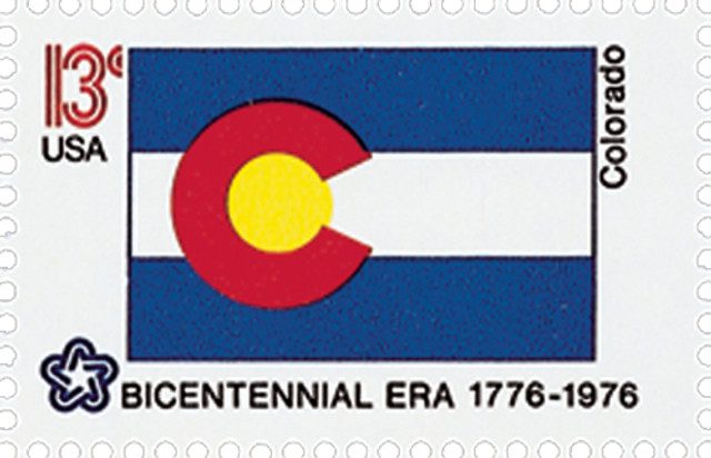 #1670 - 1976 13c State Flags: Colorado