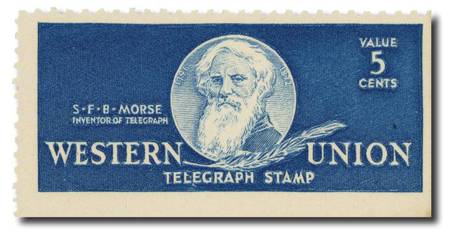 # 16T101 - 1940 5c deep blue, Samuel Morse