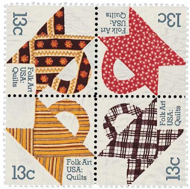 #1745-48 - 1978 13c Basket Design Quilts