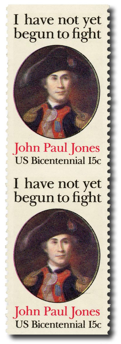 #1789c - 1979 15c John Paul Jones, Imperf. Error