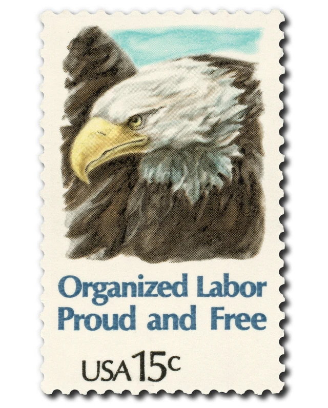 #1831
1980 15c American Bald Eagle, Organized Labor