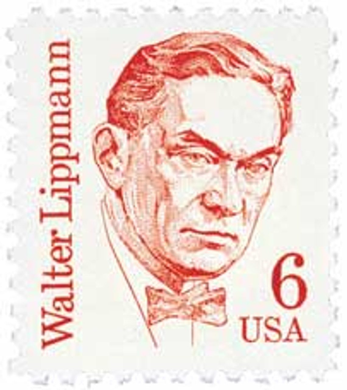 1985 6¢ Great Americans: Walter Lippmann