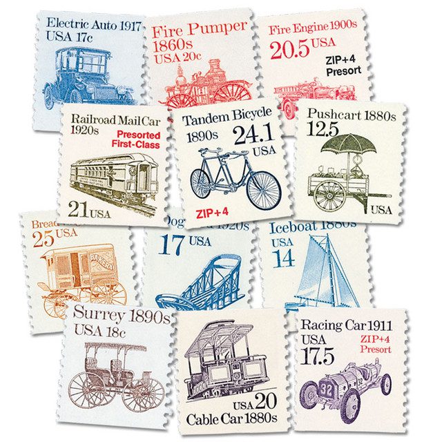 #1897/2468 - 1981-95 Transportation Series, set of 59