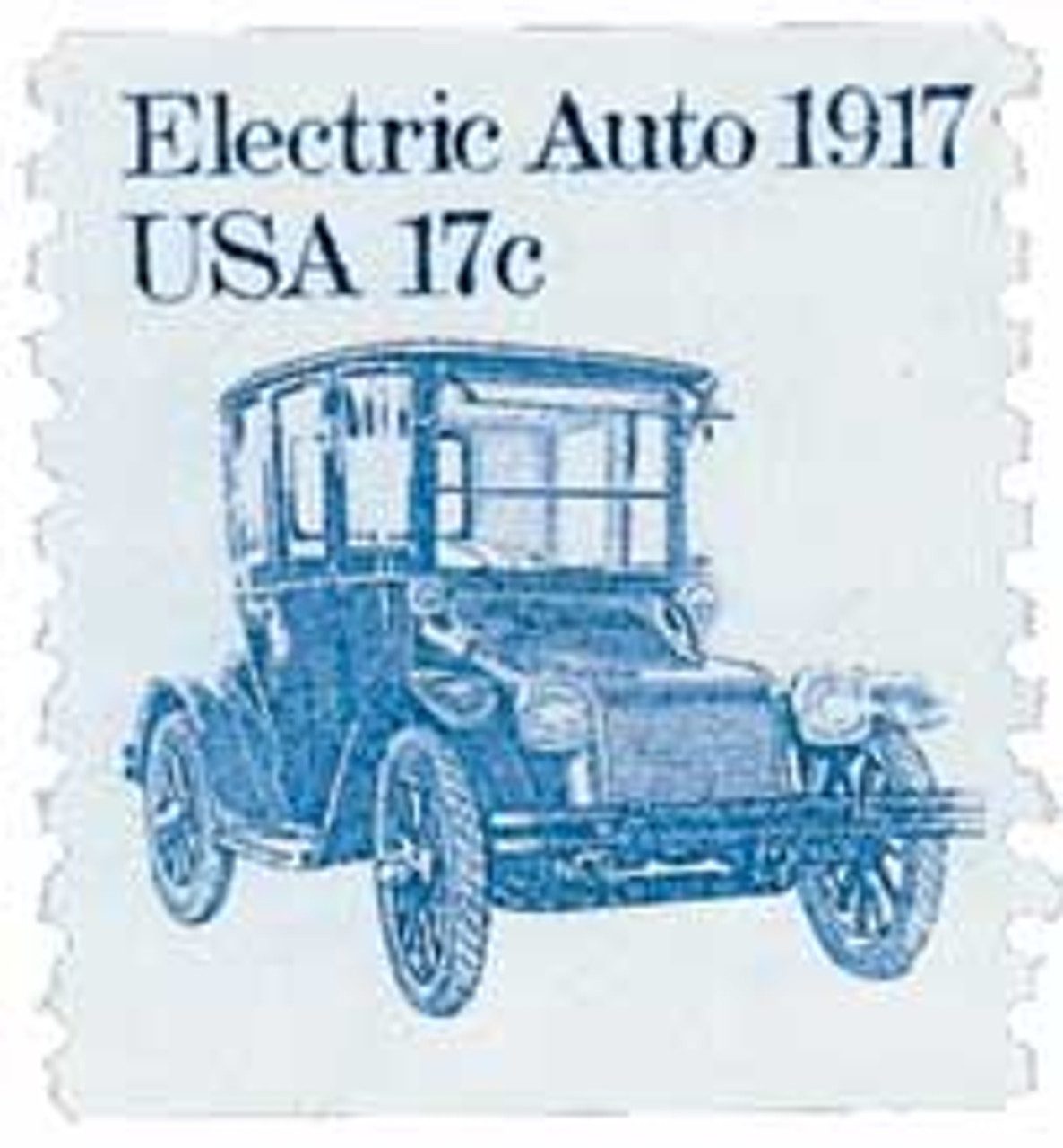 1981-84 17¢ Transportation Series: Electric Auto, 1917