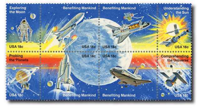 #1912-19 - 1981 18c Space Achievement