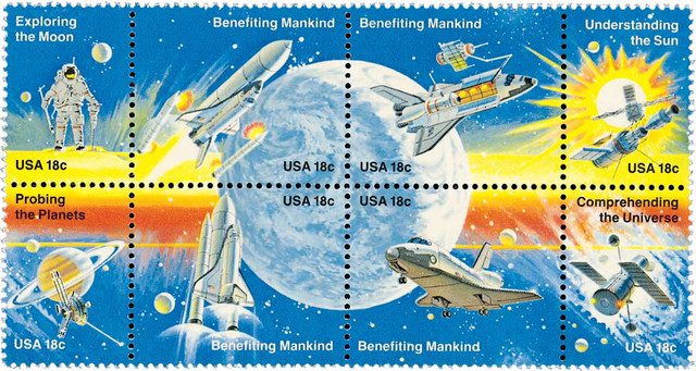 #1912-19 - 1981 18c Space Achievement